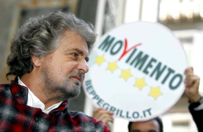 Beppe Grillo diventa un 
caso in Israele