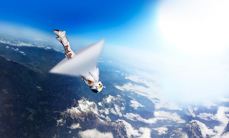 Felix Baumgartner, il lancio dallo spazio