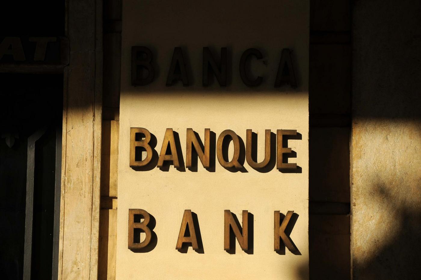Foto Stock - Banche