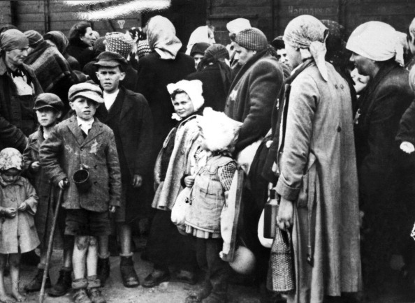 Ebrei deportati al campo di concentramento di Auschwitz