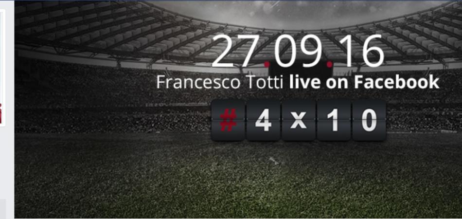 Francesco Totti pagina Facebook ufficiale