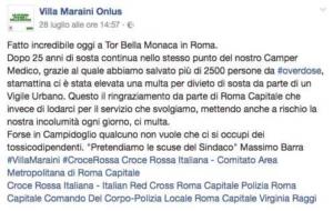 Villa Maraini Onlus: il nostro camper medico della Croce Rossa multato a Tor Bella Monaca