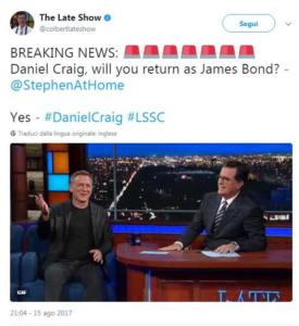 Daniel Craig torna a fare James Bond