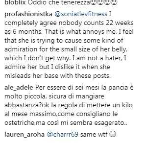 Chiara Ferragni al sesto mese di gravidanza e la valanga di commenti su Instagram
