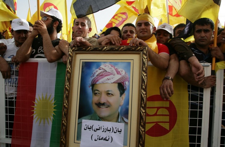 Sostenitori di Massoud Barzani