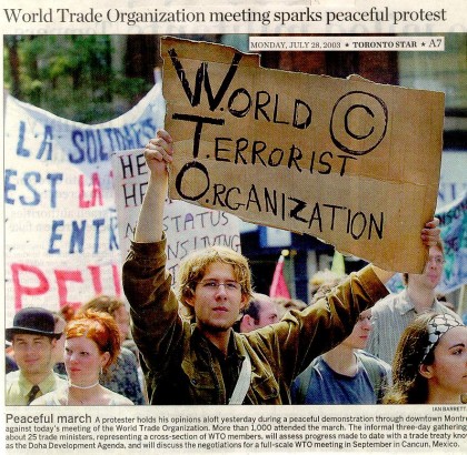 WTO proteste 2003