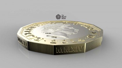 L'immagine della nuova moneta da una sterlina diffusa dalla Zecca Reale (Foto: Royal Mint via Getty Images)