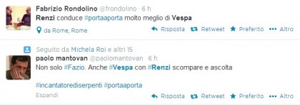 Matteo Renzi Bruno Vespa 2