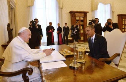 Barack Obama incontra Papa Francesco