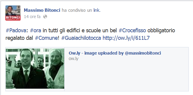 'Massimo Bitonci I Facebook'