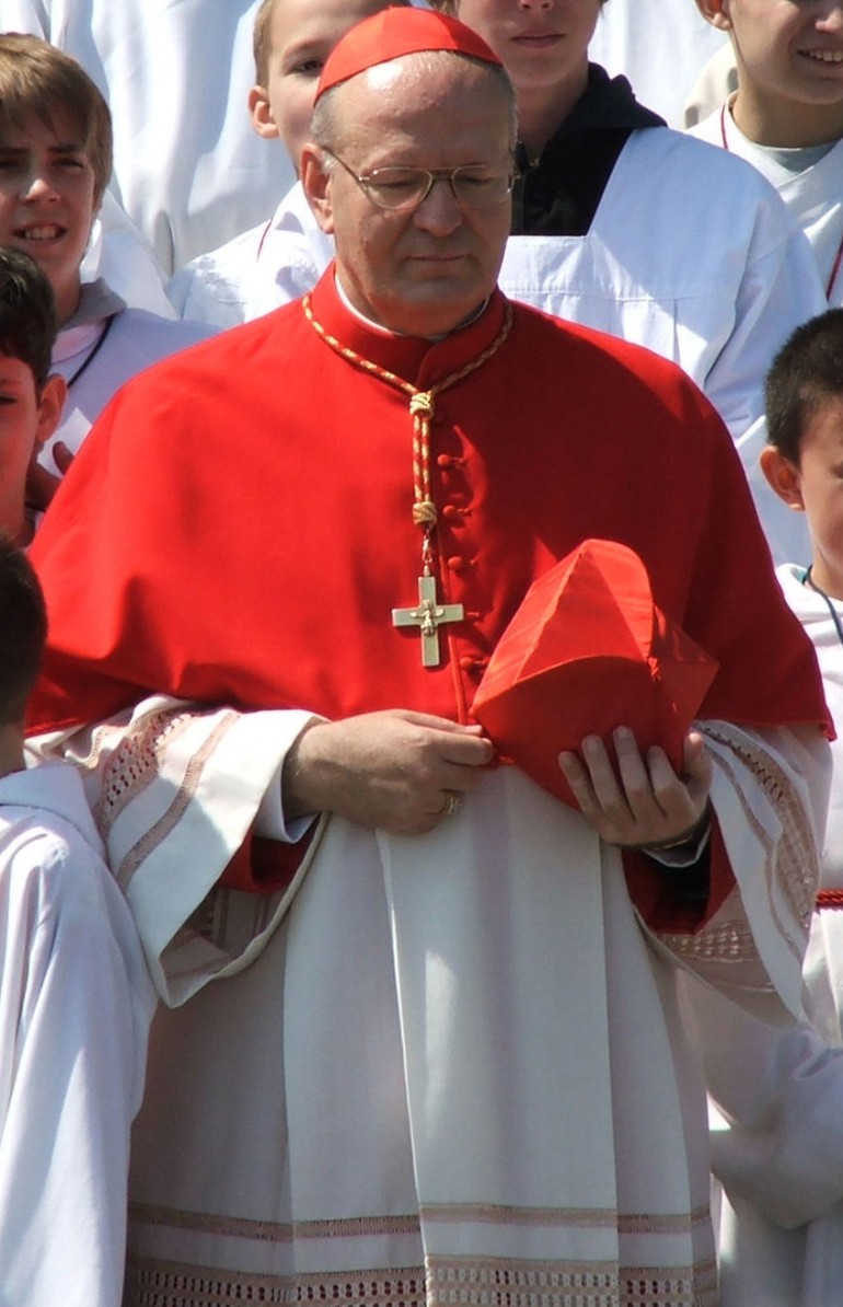 Il cardinale relatore Peter Erdo