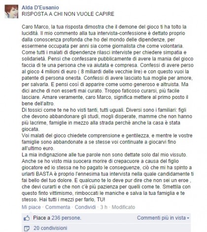 Facebook/Alda D'Eusanio