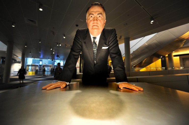 La statua di cera di Edgar Hoover dal museo di Madame Tussauds (Foto  TIM SLOAN/AFP/Getty Images)