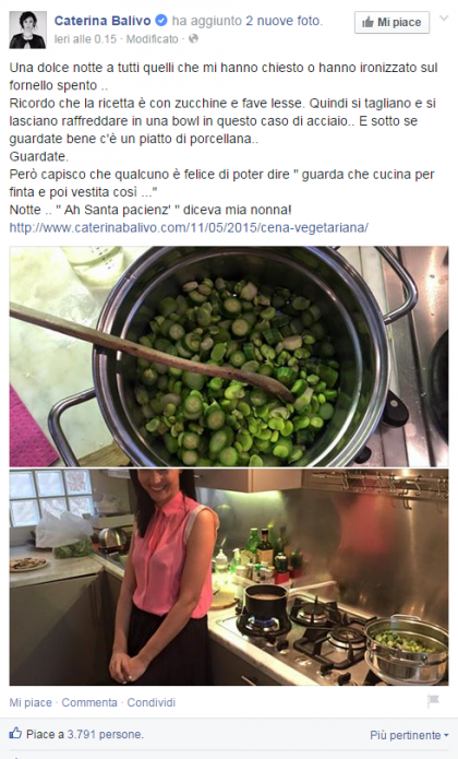 Caterina Balivo facebook