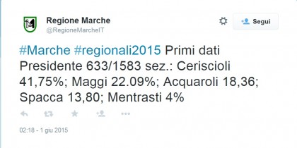 Elezioni Regionali 2015 Marche Ceriscioli