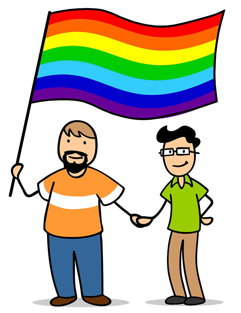happy-gay-couple-with-rainbow-flag