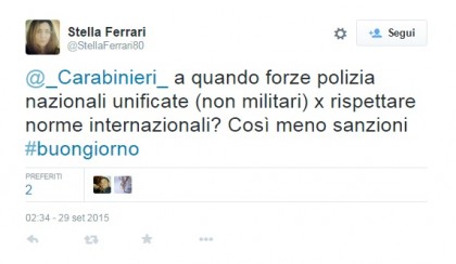 carabinieri twitter 