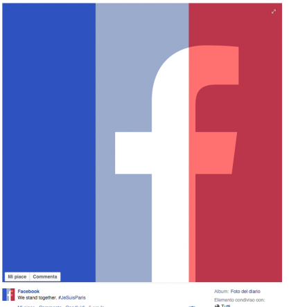 foto profilo facebook francia bandiera francese
