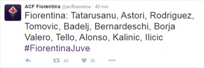 Fiorentina-Juventus diretta live