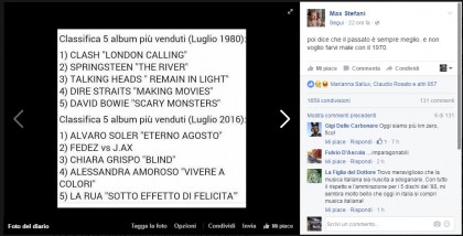 Bufala hit parade luglio 1980 2016 facebook