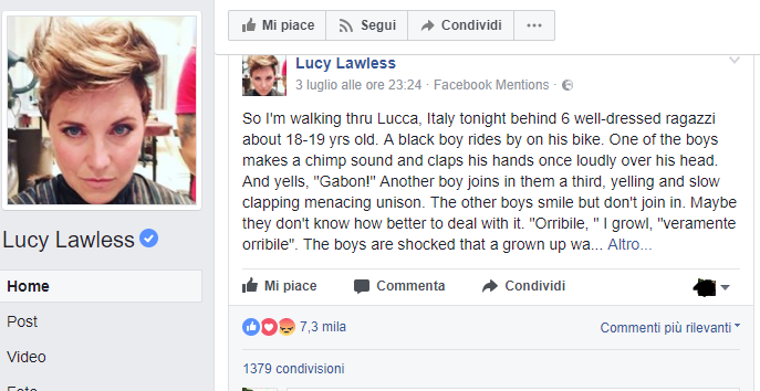 Lucy Lawless Lucca